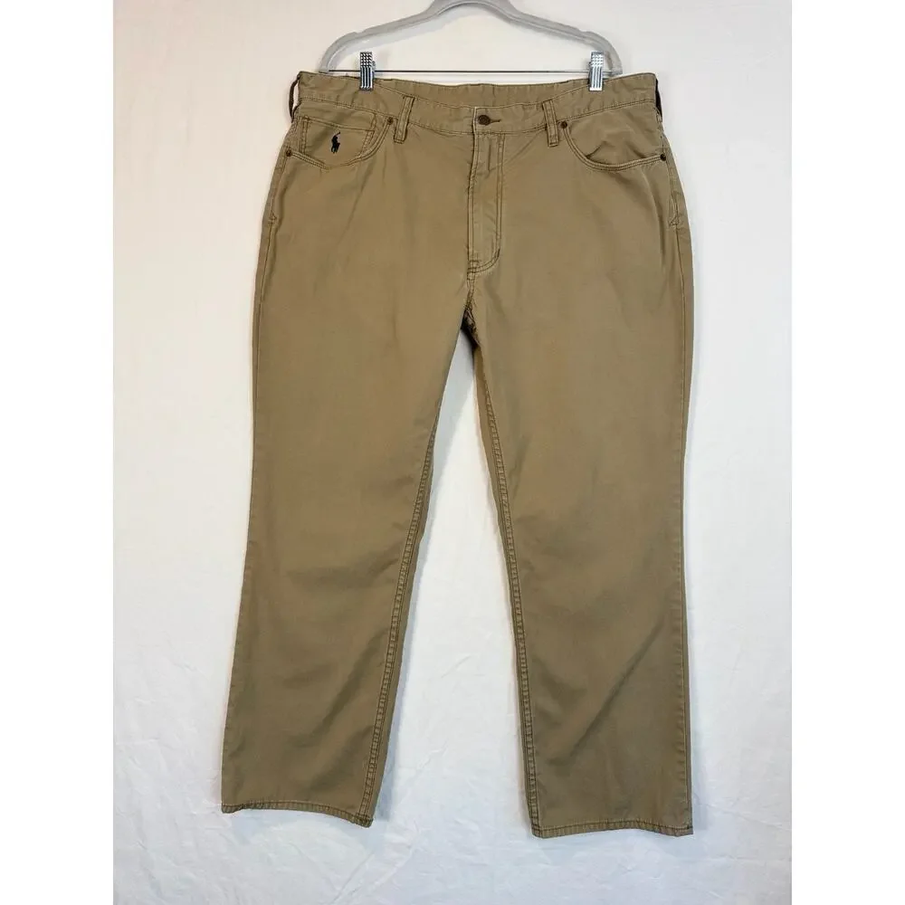 Vintage Polo Ralph Lauren Mens Chino's Heavy Cotton Khaki SZ‎ 40/30